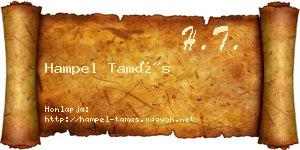 Hampel Tamás névjegykártya