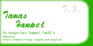 tamas hampel business card